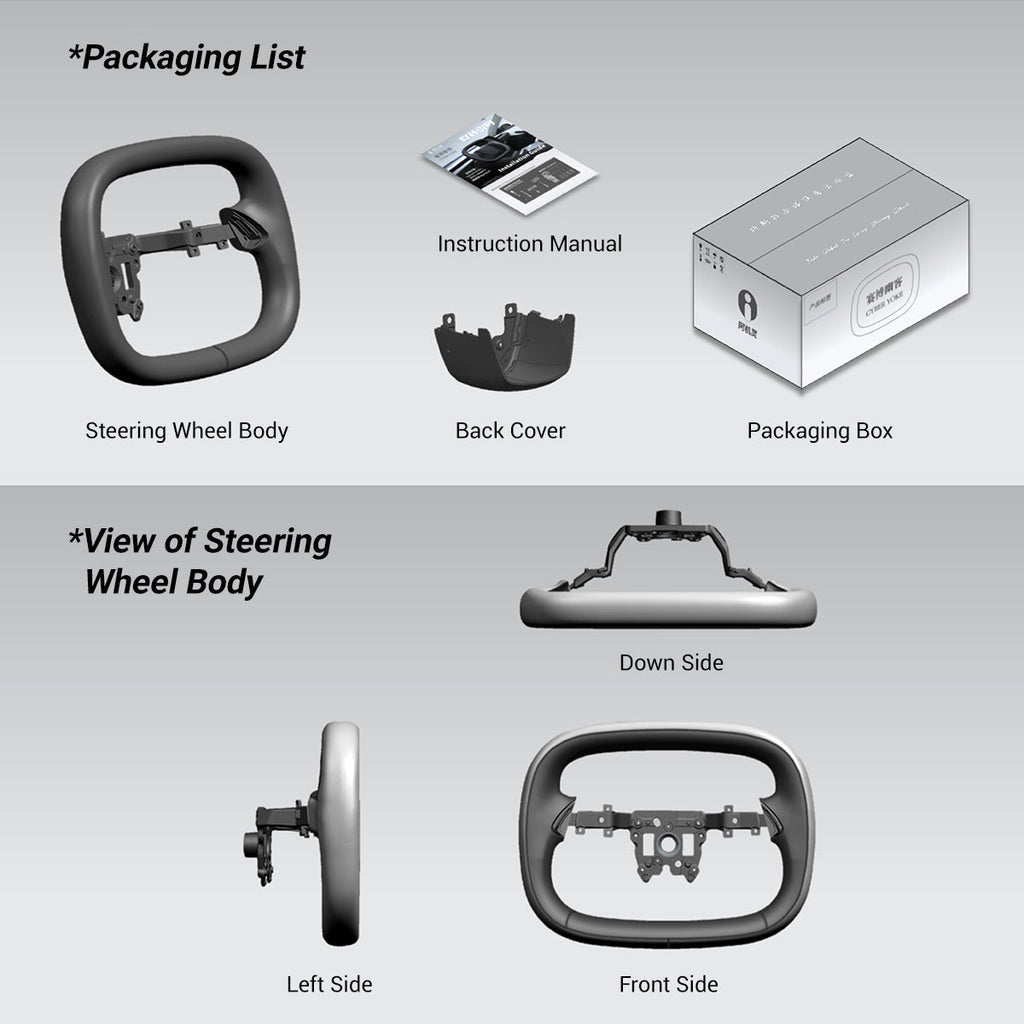 Starlink 4.0 Cyber Yoke Steering Wheel for Model 3 Highland