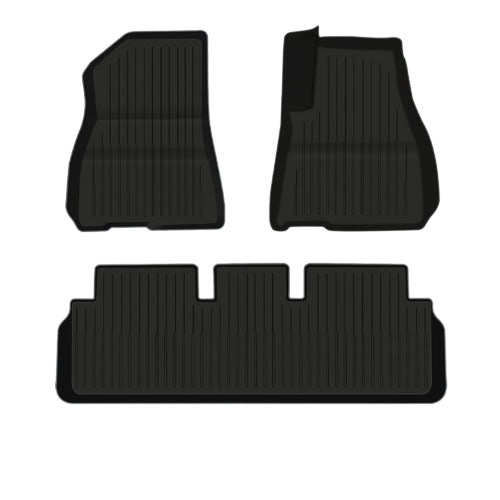 TPE+Menes Double Layer Floor Mats for Tesla Model 3/Y Model 3（2017-2023.10） Right-Hand Drive Floor Mats（3 Pcs）
