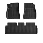 TPE+Menes Double Layer Floor Mats for Tesla Model 3/Y Model 3（2017-2023.10） Left-Hand Drive Floor Mats（3 Pcs）