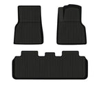 TPE+Menes Double Layer Floor Mats for Tesla Model 3/Y Model Y（2020-2025.02） Right-Hand Drive Floor Mats（3 Pcs）