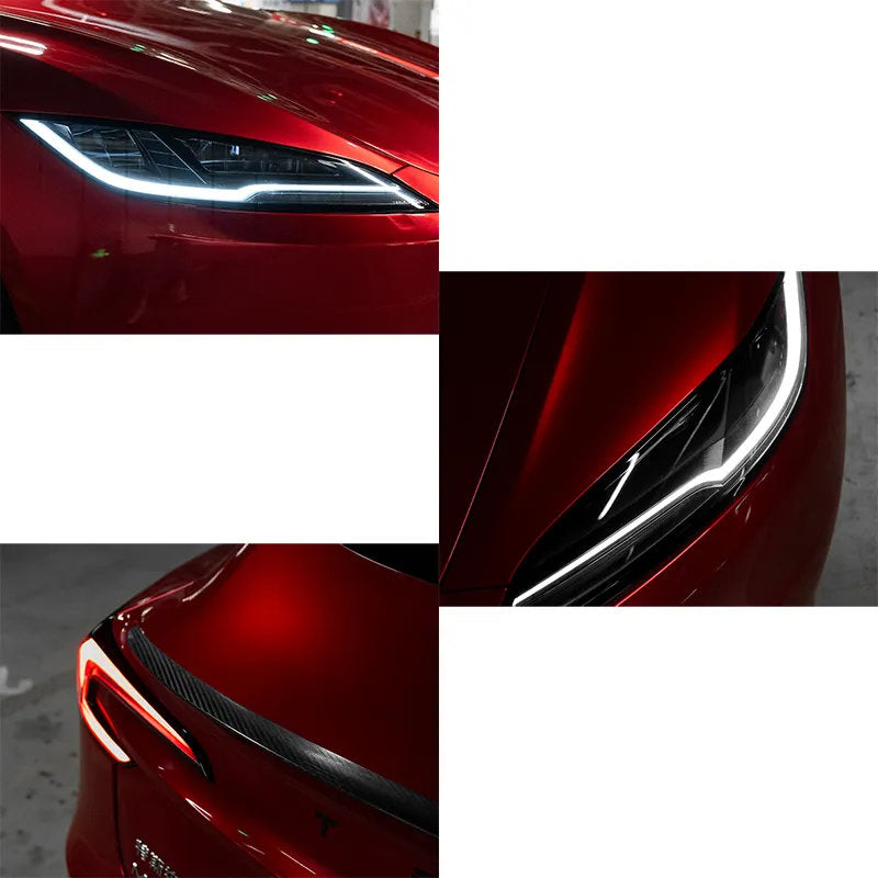TPU HD Front and Rear Light Protective Film for Tesla Model 3 Highland 2024+