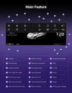 Tesla 8.9 Inch Dashboard Display with Ambient Lighting for Model 3 Highland/Model Y Juniper