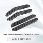 Tesla Model 3/Y Door Anti-Collision Strip Model 3 (2017-2024+) Carbon Fiber Texture Car Door