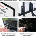 Tesla Model 3/Y Front License Plate Holder Frame With Lock (2021-2023)