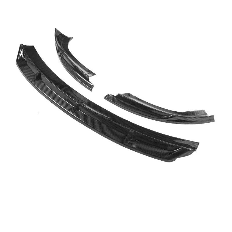 Sport Style Front Bumper Lip Kit for Tesla Model 3 Highland Glossy Carbon Fiber Pattern