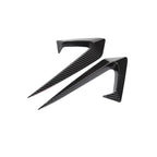 Tesla Model 3 Side Camera Cover for 2021-2023 Model 3 (2021-2023) Side Camera Frame Cover Glossy Carbon Fiber Pattern