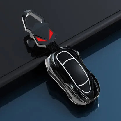 Tesla Model S Key Fob Cover - Premium Aluminum Case (Fits 3/X/Y) Black