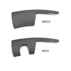 Tesla Model Y 20-Inch Wheel Rim Protector (2020-2024) – UV & Debris Protection Matte Carbon Fiber