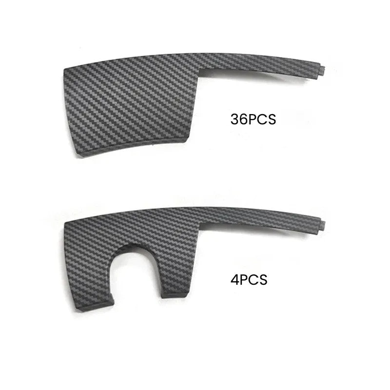 Tesla Model Y 20-Inch Wheel Rim Protector (2020-2024) – UV & Debris Protection Matte Carbon Fiber