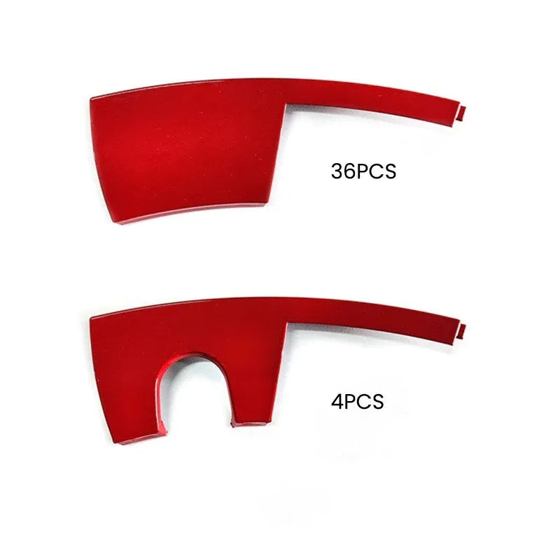 Tesla Model Y 20-Inch Wheel Rim Protector (2020-2024) – UV & Debris Protection Red