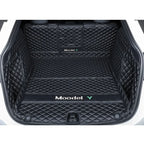 Tesla Model Y Trunk Mats – Waterproof, Soundproof, Stain-Resistant Black Full Coverage Trunk Mat
