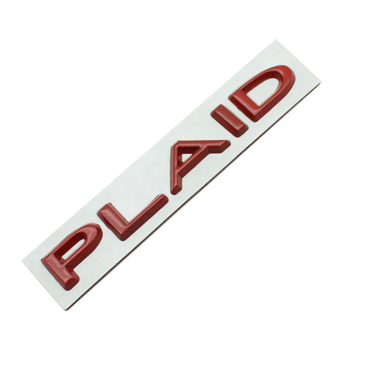 Tesla Plaid Emblem (Various Colors) Red