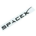 Tesla SpaceX Emblem – 3D Zinc Alloy Badge for Model S/3/X/Y Black