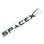 Tesla SpaceX Emblem – 3D Zinc Alloy Badge for Model S/3/X/Y Black