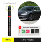 Tesla Touch Up Paint | Easy Paint Repair Kit for Tesla Model 3/Y/X/S Silver Metallic (PMNG)