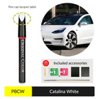 Tesla Touch Up Paint | Easy Paint Repair Kit for Tesla Model 3/Y/X/S Catalina White (PBCW)