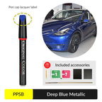 Tesla Touch Up Paint | Easy Paint Repair Kit for Tesla Model 3/Y/X/S Deep Blue Metallic (PPSB)