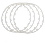 Wheel Rim Protectors for Tesla Model 3/Y (4PCS) – Durable Nylon Fiber White