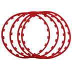 Wheel Rim Protectors for Tesla Model 3/Y (4PCS) – Durable Nylon Fiber Red