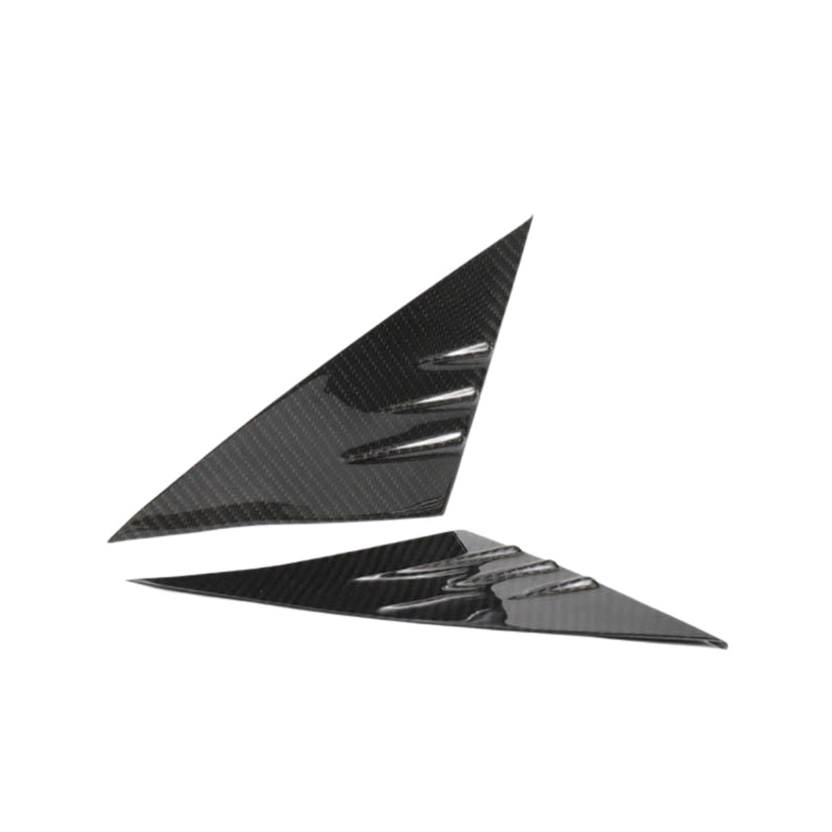 Dry Carbon Fiber A-Pillar Glass Trim for Tesla Model 3/Y