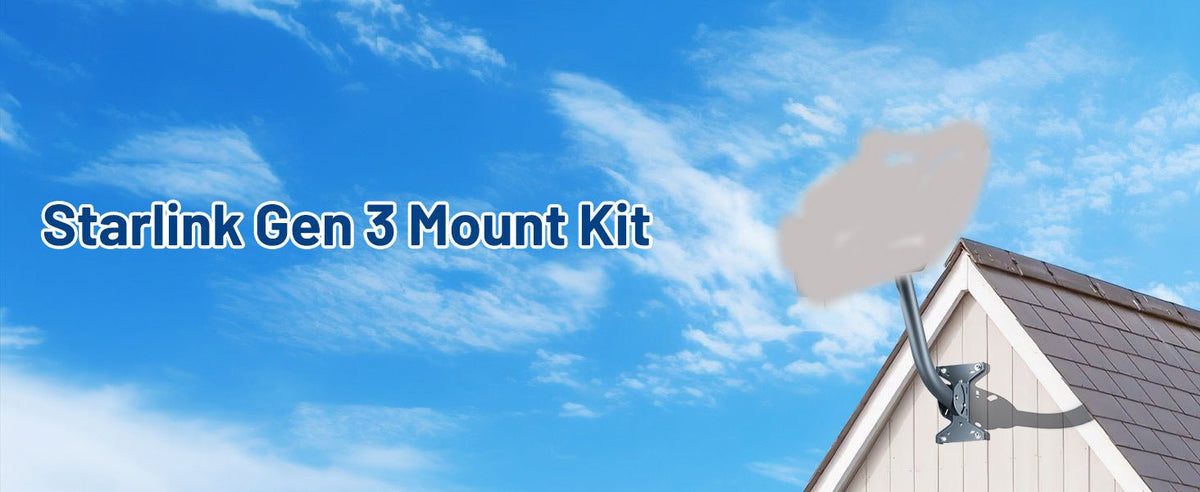 Adjustable Roof Wall Mount Kit V4 for Starlink Gen3