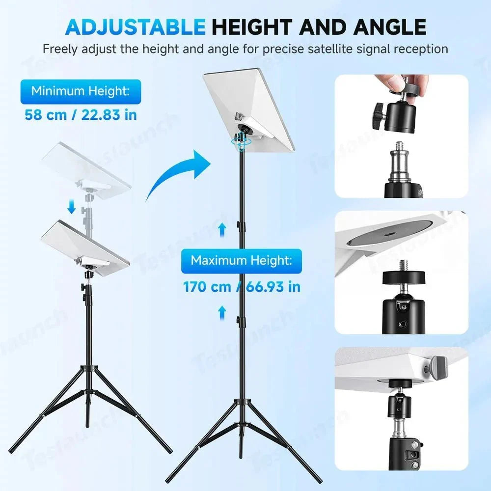 Adjustable Starlink Mini Tripod with 1/4-20 Thread Mount