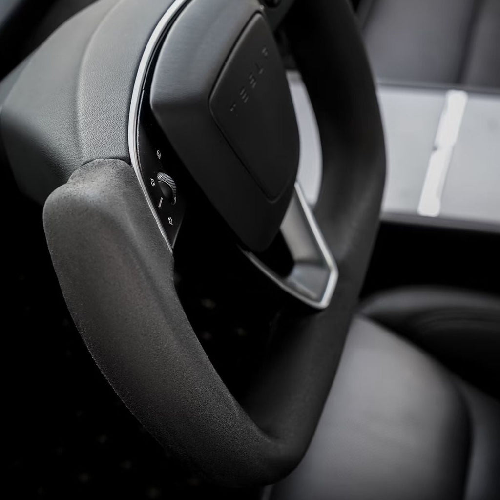Alcantara Yoke Steering Wheel for Model 3 Highland/Model Y Juniper