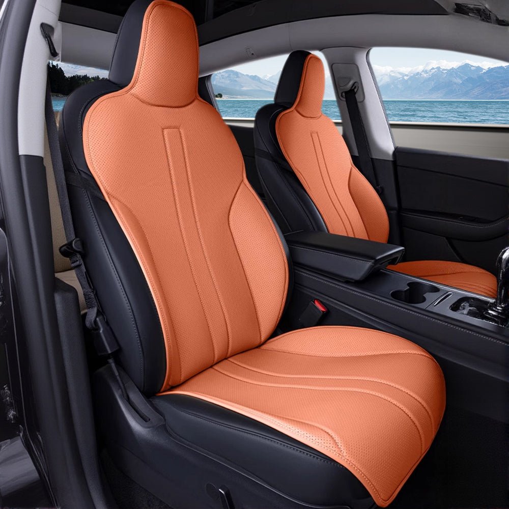 All Season Nappa Leather Seat Cover for Tesla Model 3/Y