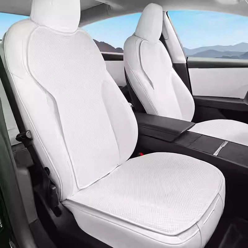 All-Weather Ice Silk Cushion for Tesla Model Y Juniper & Model 3 Highland White