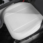 All-Wheather Nappa Leather Car Seat Covers for Tesla Model 3/Y Tesla Model 3 Y Front Row Seat Covers (1 Piece) Elegant White