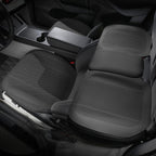All-Wheather Nappa Leather Car Seat Covers for Tesla Model 3/Y Tesla Model 3 Y Full Set of Car Seat Covers (3 Pieces) Noble Black