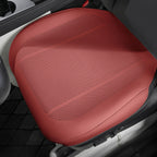 All-Wheather Nappa Leather Car Seat Covers for Tesla Model 3/Y Tesla Model 3 Y Front Row Seat Covers (1 Piece) Volcano Red