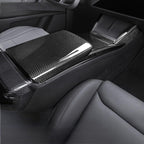 Armrest Box Dry Carbon Fiber Overlay for Tesla Model S/X 2021+ Glossy