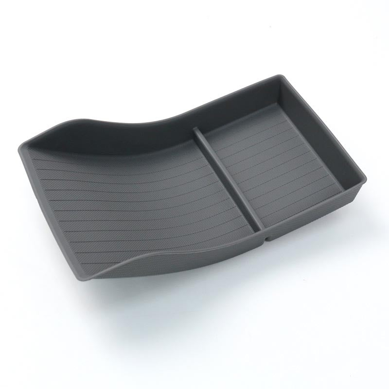 Armrest storage box（TPE）for Tesla Model 3/Y Armrest Lower Storage Box - Grey