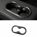 Carbon Fiber Backseat Cup Holder for Tesla Model 3/Y Glossy Carbon fiber