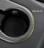 Carbon Fiber Backseat Cup Holder for Tesla Model 3/Y