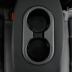 Carbon Fiber Backseat Cup Holder for Tesla Model 3/Y Matte Carbon fiber