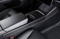 Real Dry Carbon Fiber Center Console Trim Panel for Tesla Model Y 2021-2024