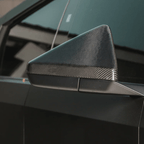 Carbon Fiber Rearview Mirror Cover for Tesla Cybertruck Glossy Carbon Fiber