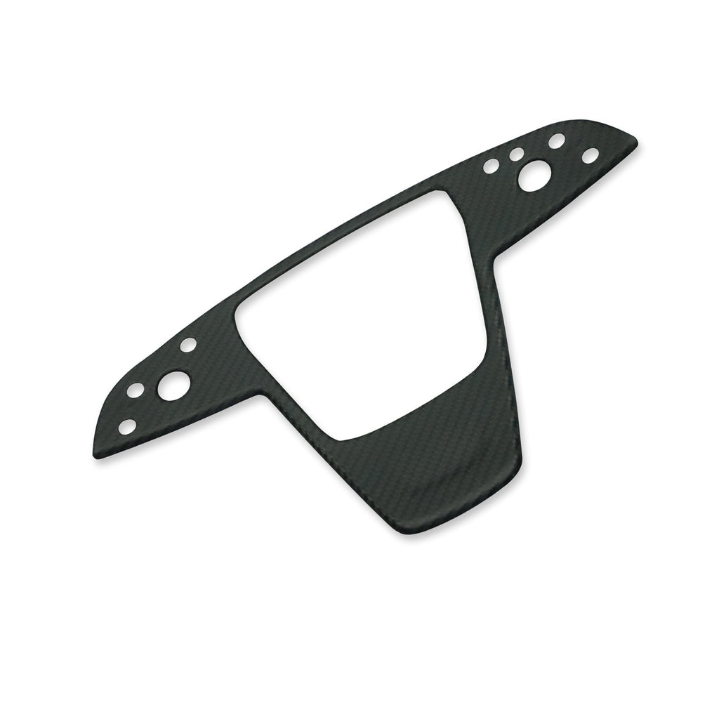 Carbon Fiber Steering Wheel Trim Panel Cover for Model S/X 2021+ Matte Carbon