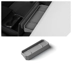 Center Console Behind Screen Storage Box for Tesla Cybertruck Grey