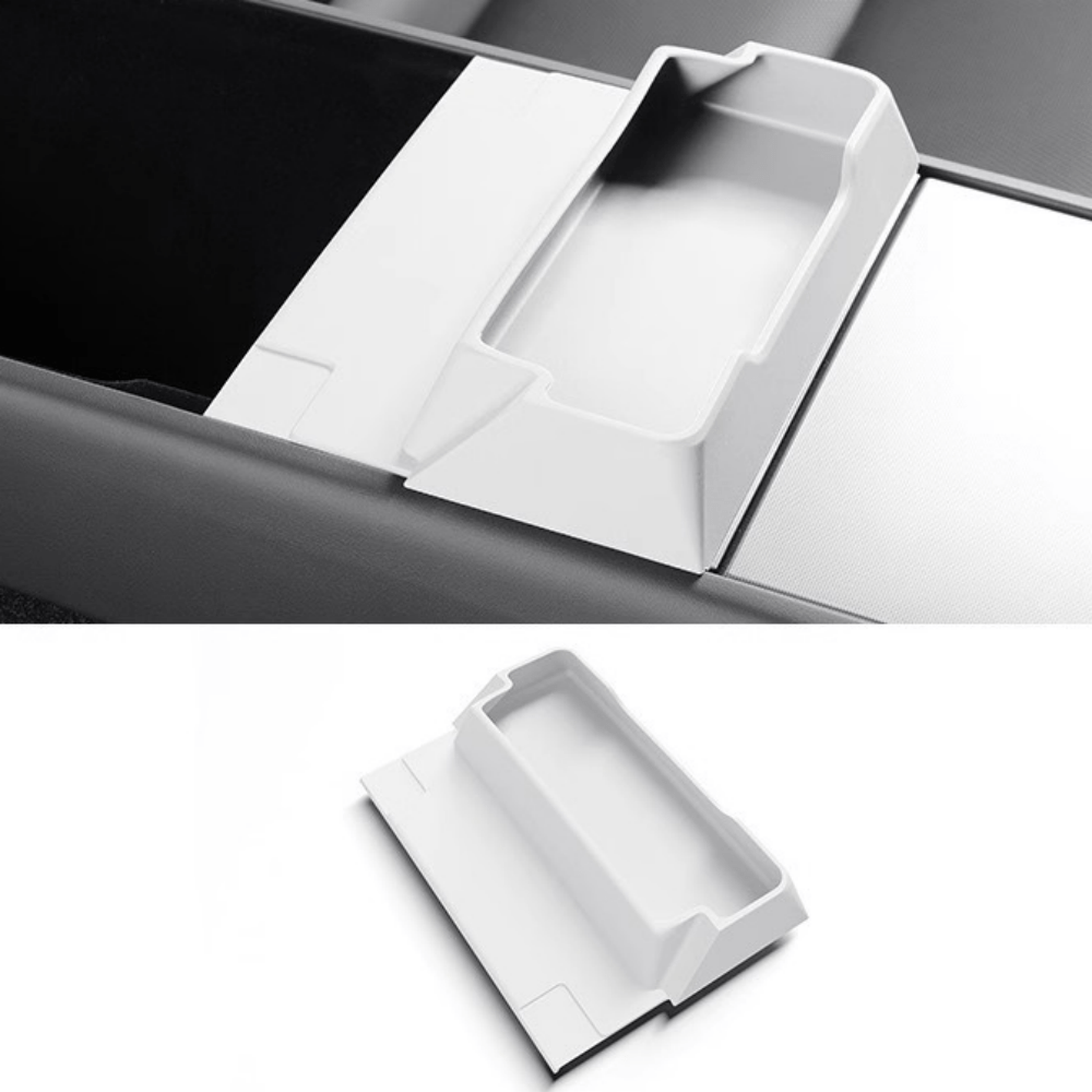 Center Console Glasses Tray for Tesla Model Y Juniper & Model 3 Highland White