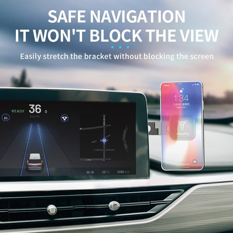 Center Console Magnetic Phone Holder for Model 3/Y/S/X/Cybertruck