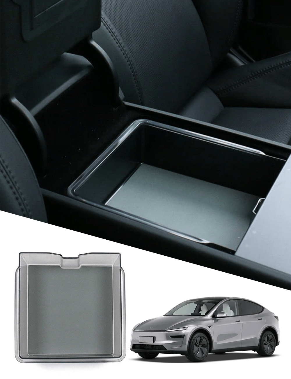Center Console Tray Armrest Organizer for Tesla Model 3 Highland & New Model Y Armrest Organizer