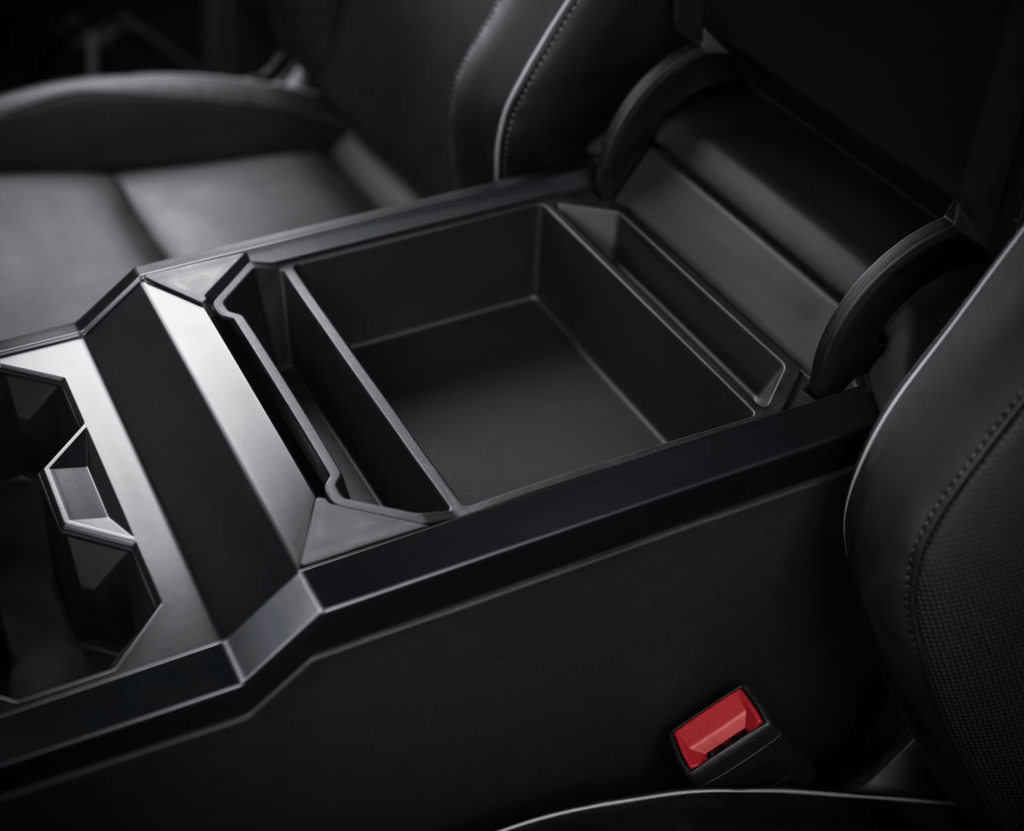 Cybertruck Armrest Organizer with Charging Ports & Storage Dividers