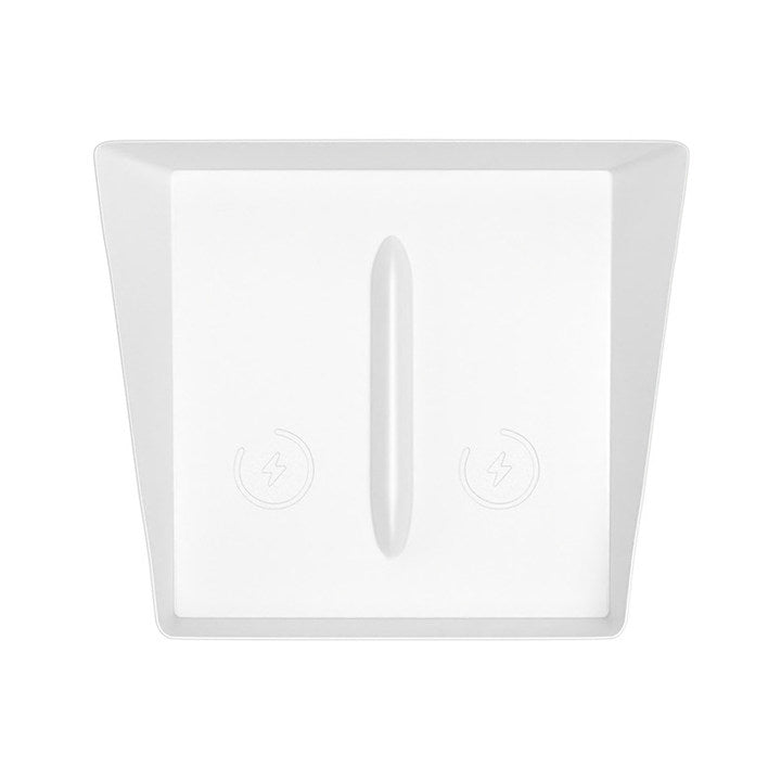 Center Console Wireless Charging Pad with Side Pockets For Tesla Model 3 Highland & Model Y Juniper White