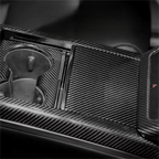 Center Panel Storage Box Dry Carbon Fiber Overlay for Tesla Model S/X 2021+