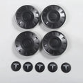 Tesla Model 3 Highland Wheel Center Caps - 18/19 inch ABS Hub Caps - Full Coverage Protection & Easy Snap-On Installation Gray