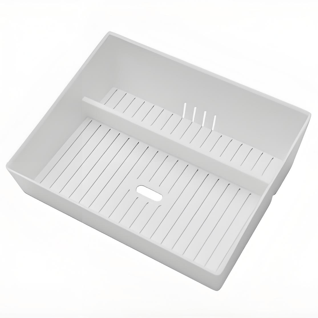 Central Console Armrest Storage Box for Model 3 Highland & New Model Y Upper Center Console Storage Box White