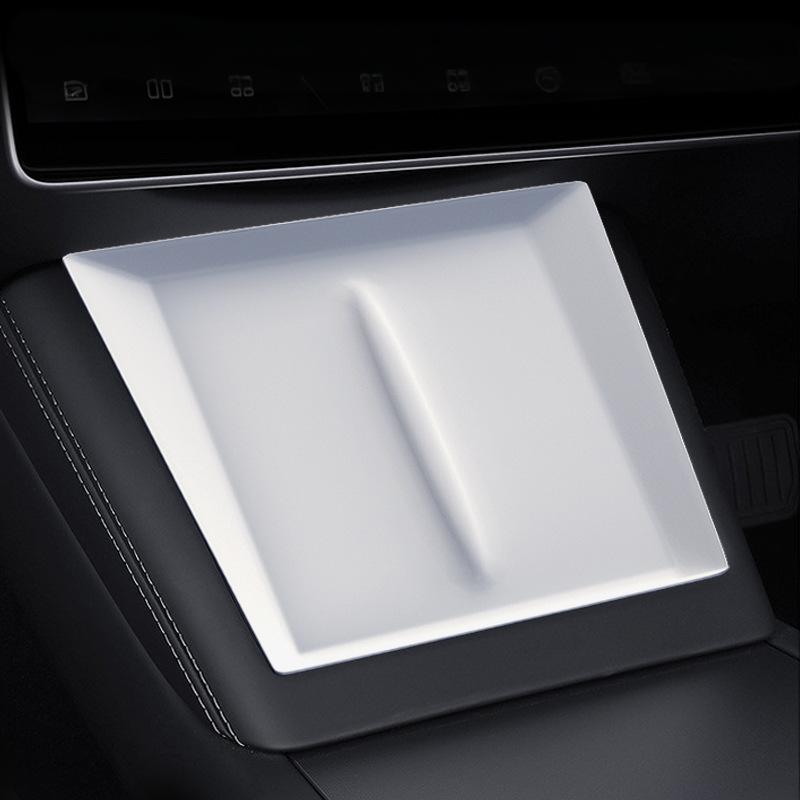 Central Control Wireless Charging Silicone Pad for Model 3 Highland / Model Y Juniper White